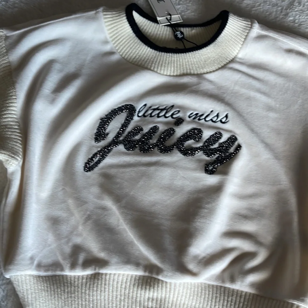 Juicy couture knit velvet cropped sweater - Picture 2 of 6